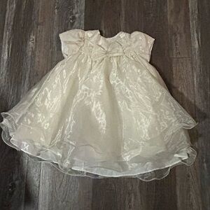 Rare Too Baby Girl ivoryShort Sleeve Fit & Flare Dress Size 24M 122